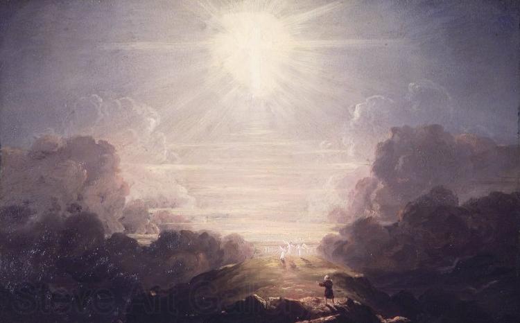 Thomas Cole Study for The Cross and the World France oil painting art